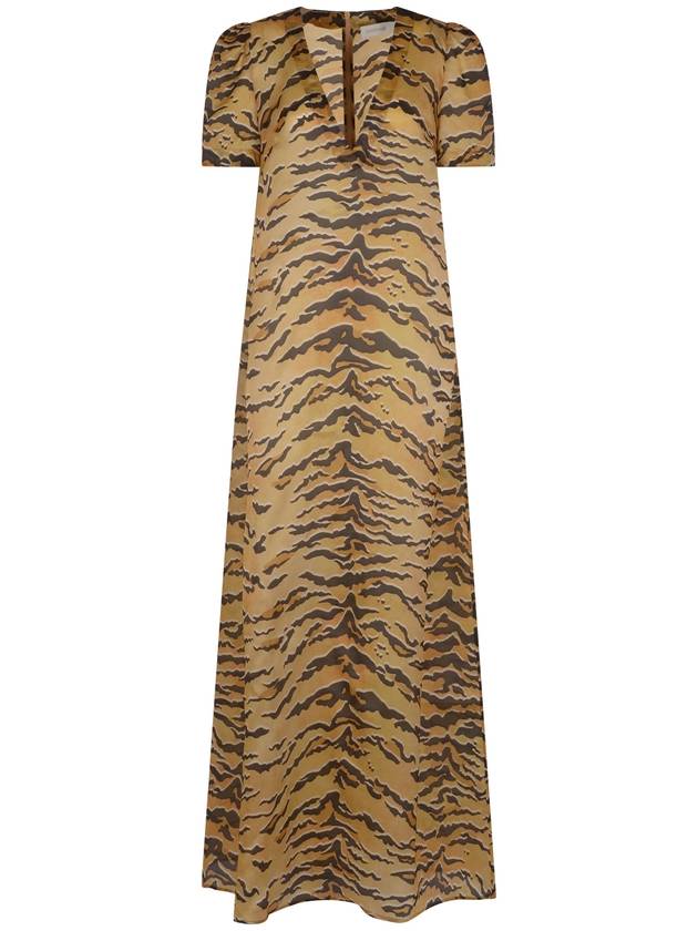 n Matchmaker Tiger Print Maxi Dress 8990DMAT - ZIMMERMANN - BALAAN 2