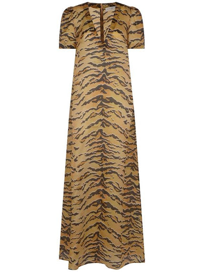 n Matchmaker Tiger Print Maxi Dress 8990DMAT - ZIMMERMANN - BALAAN 2