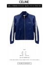 Logo Print Vintage Double Jersey Track Jacket Navy - CELINE - BALAAN 3