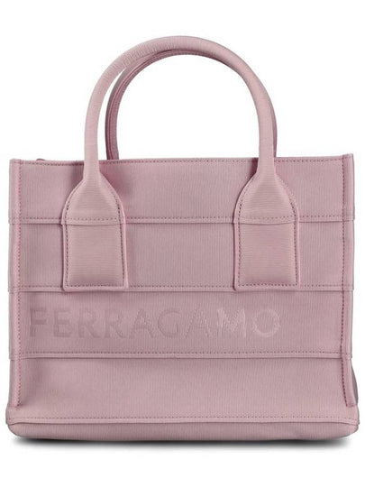 Logo Signature Tote Beach Bag Pink - SALVATORE FERRAGAMO - BALAAN 2