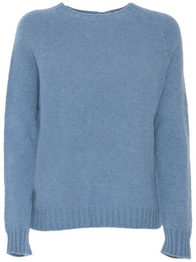 Giacchi Alpaca Cotton Knit Top Blue - WEEKEND MAX MARA - BALAAN 2