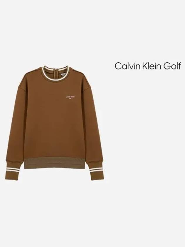 Women s Woven Crew Neck Long Sleeve T Shirt CA2MT230113 - CALVIN KLEIN GOLF - BALAAN 7