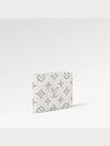 Multiple Monogram Shadow Calfskin Leather Wallet White - LOUIS VUITTON - BALAAN 4