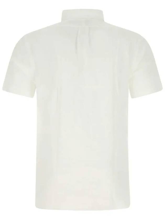 Men's Pony Embroidery Short Sleeve Shirt White - POLO RALPH LAUREN - BALAAN 4