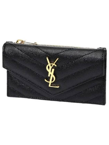 Monogram flap card wallet - SAINT LAURENT - BALAAN 1