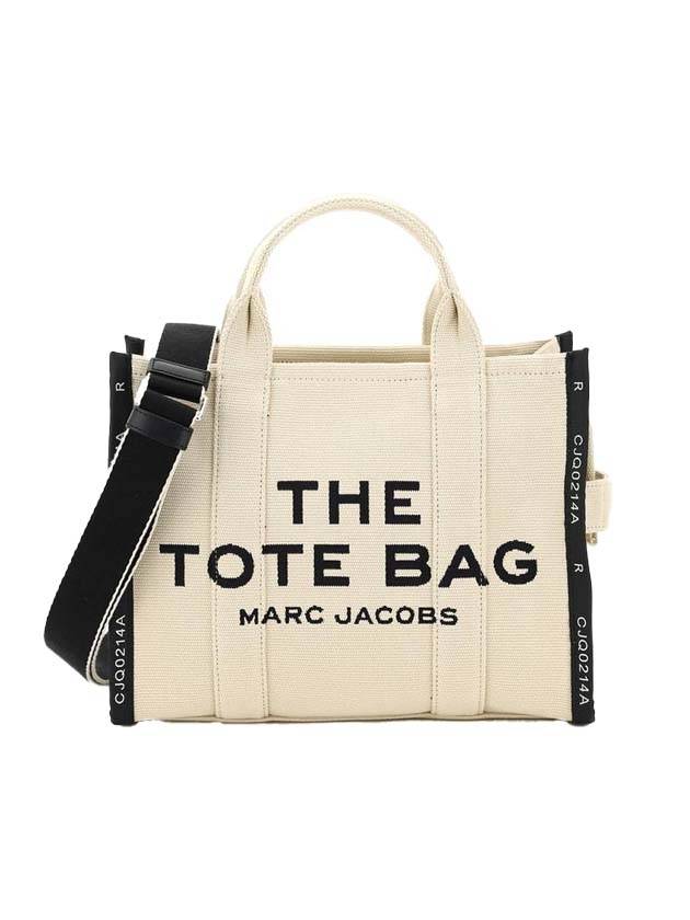 Jacquard Medium Tote Bag Beige - MARC JACOBS - BALAAN 1