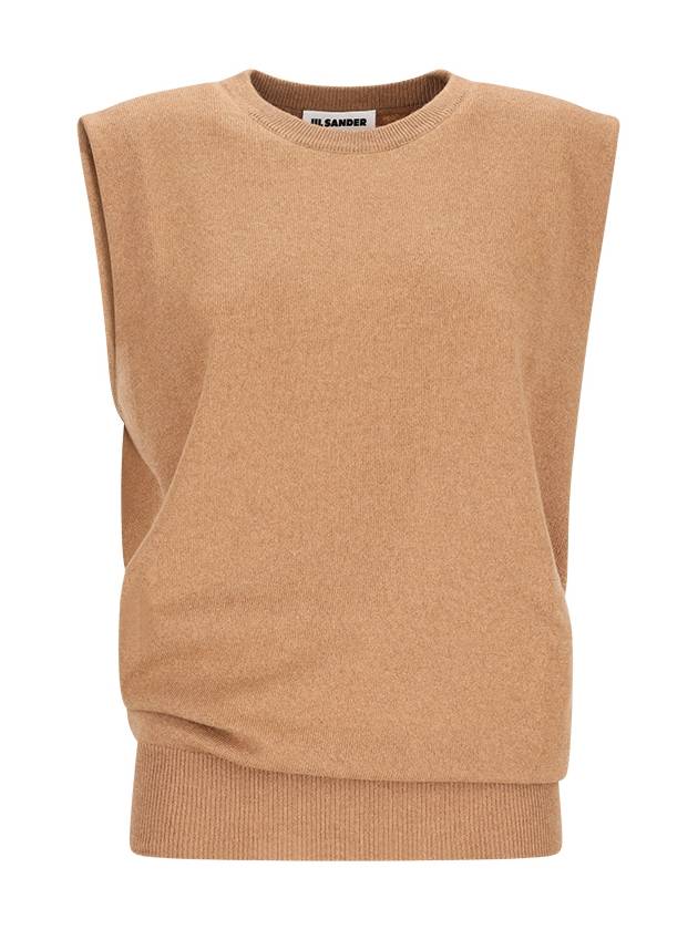 SLEEVELESS CASHMERE TOP - JIL SANDER - BALAAN 1