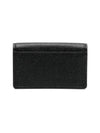 Stitched Leather Card Wallet Black - MAISON MARGIELA - BALAAN 3