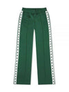 Side Star Logo Track Pants Green - GOLDEN GOOSE - BALAAN.