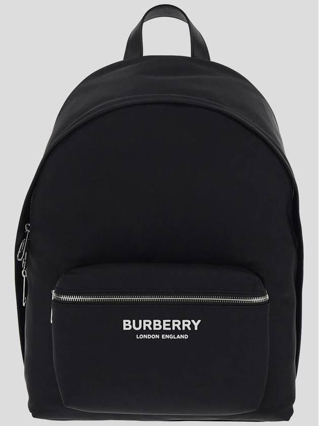 Logo Print Nylon Backpack Black - BURBERRY - BALAAN 2