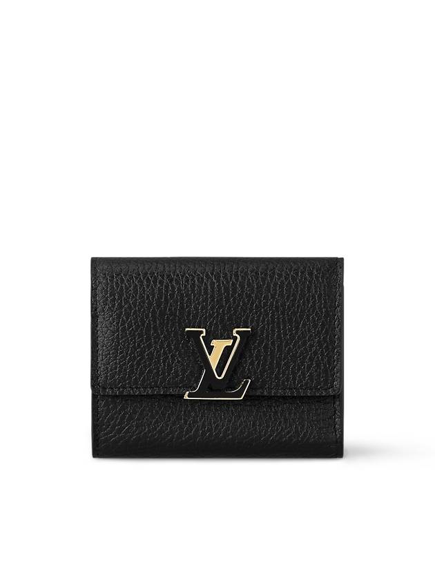 Capucines XS Taurillon Medium Wallet Black - LOUIS VUITTON - BALAAN 2