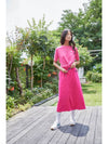 Recycled Maxi Skirt Pink - THE GREEN LAB - BALAAN 4