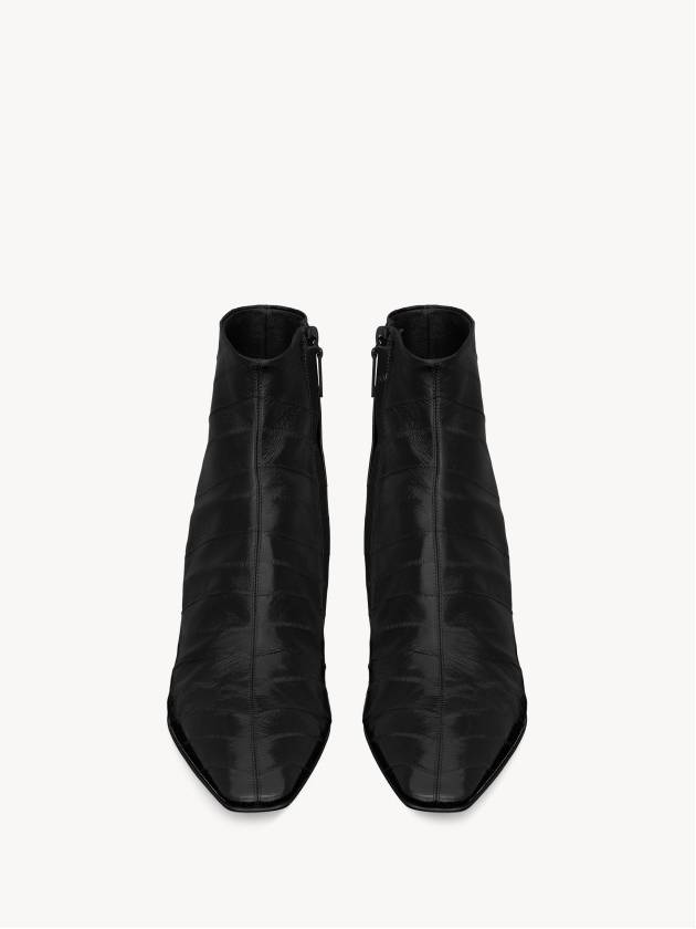 Sun leather paolo boots black 799794 0WX00 1000 - SAINT LAURENT - BALAAN 5