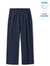 One tuck linen wide pants navy - INDUST - BALAAN 3