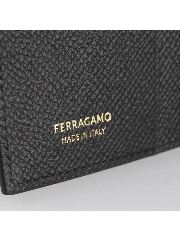 Gancini Credit Card Wallet Black - SALVATORE FERRAGAMO - BALAAN 4