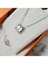 Pop H Pendant Silver Necklace Marron Glace - HERMES - BALAAN 9