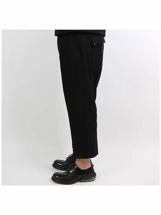 Drawstring Cropped Baggy Pants Black - RICK OWENS - BALAAN 4