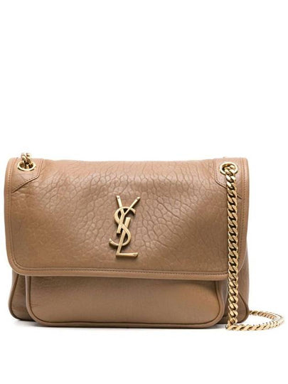 Nikki Medium Chain Shoulder Bag Brown - SAINT LAURENT - BALAAN 2