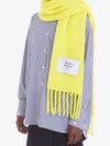 Baby Alpaca Plain Muffler Yellow - MAISON KITSUNE - BALAAN 5