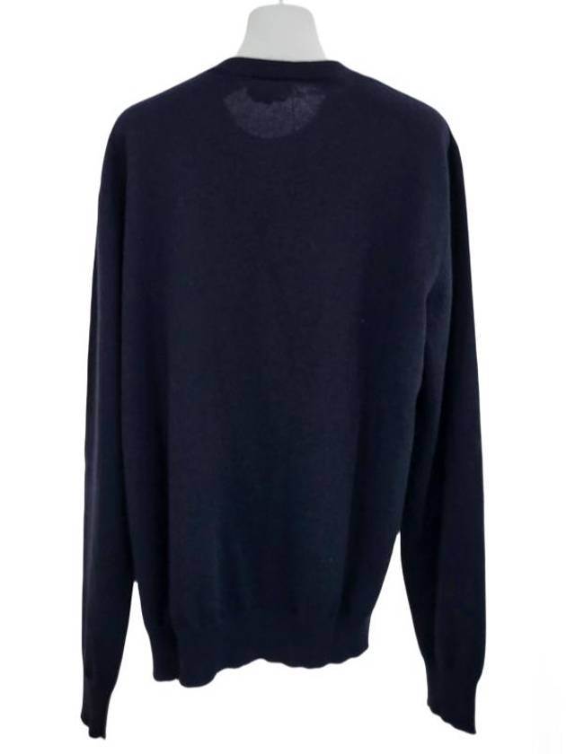 Velky Lov Crew Neck Sweatshirt Navy - HERMES - BALAAN 6