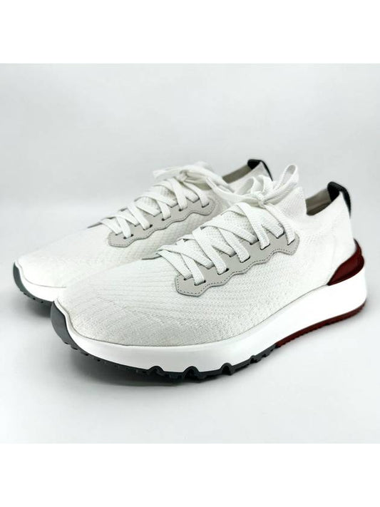 Knit Running Sneakers White - BRUNELLO CUCINELLI - BALAAN 2