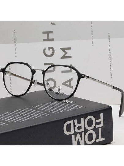 Glasses Frame LNV2113 001 Metal Round Men Women Fashion - LANVIN - BALAAN 2