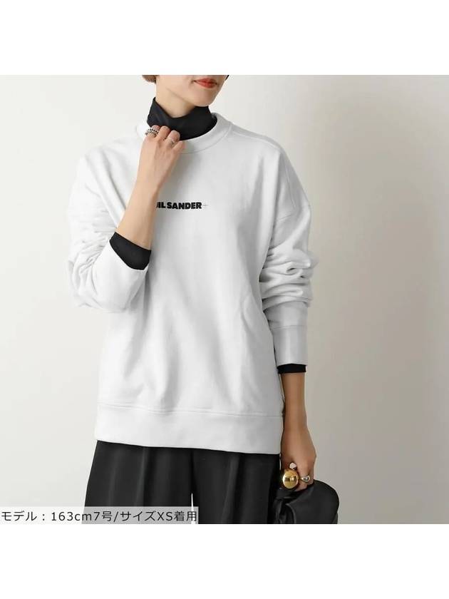 Women's Logo Cotton Sweatshirt Cream - JIL SANDER - BALAAN 5