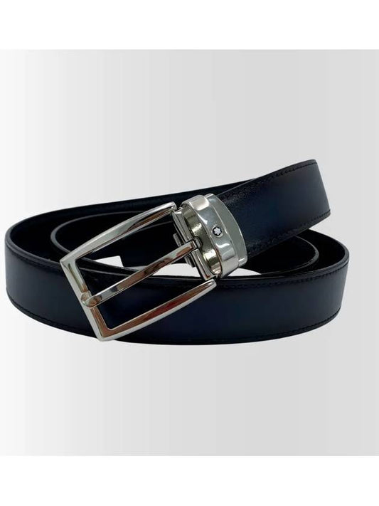 Men s Classic Suit Belt 125397 Black Navy - MONTBLANC - BALAAN 2