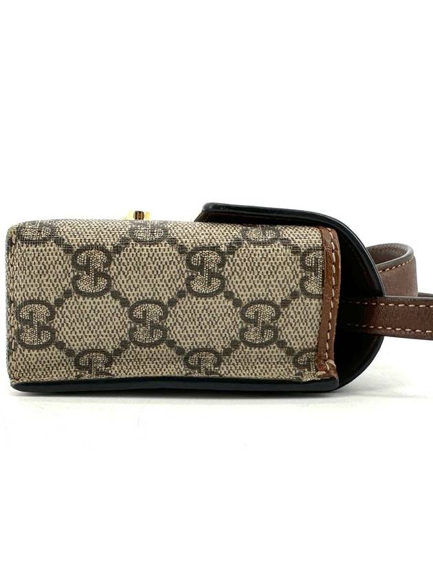 GG Supreme Paddle Lock Top Handle Shoulder Bag 652683 - GUCCI - BALAAN 4