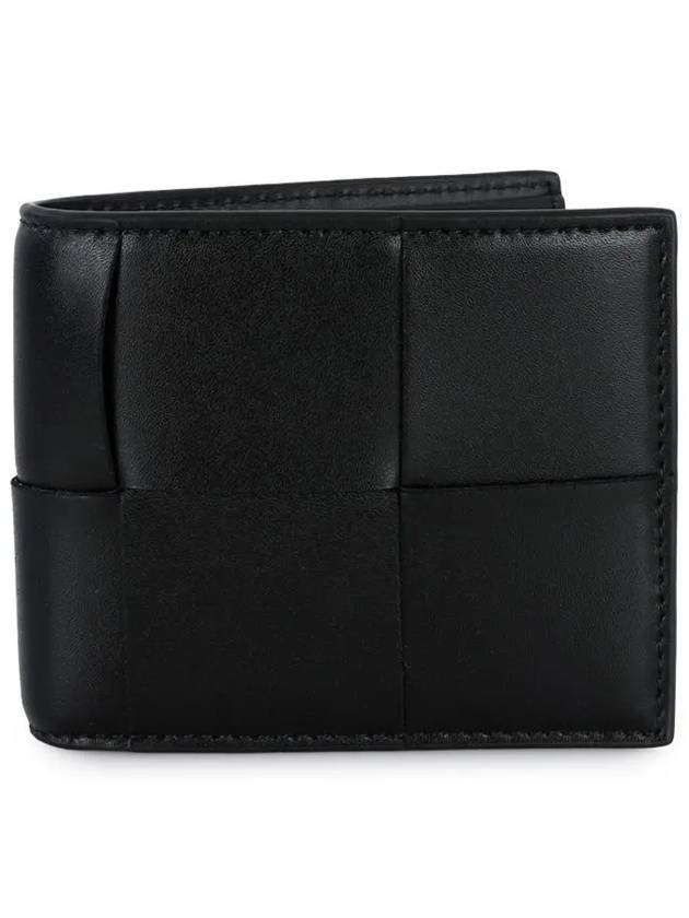 Intrecciato Cassette Half Wallet Black - BOTTEGA VENETA - BALAAN 3