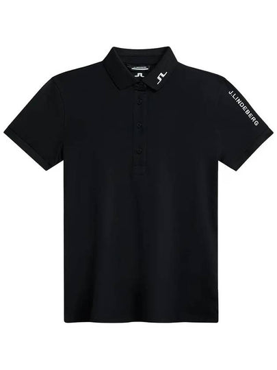 Women's Tour Tech Golf Polo Black - J.LINDEBERG - BALAAN 2