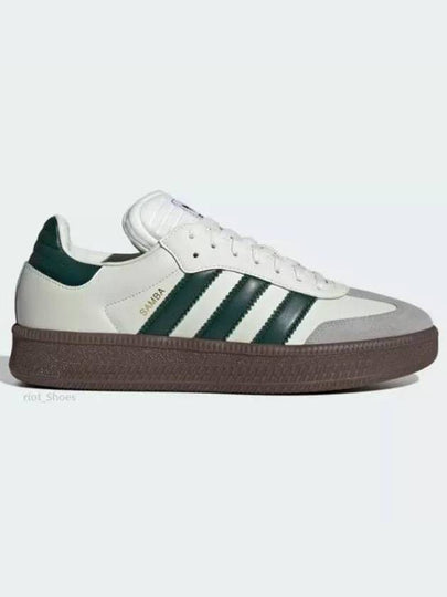 Samba XLG Low-Top Sneakers Green Ivory - ADIDAS - BALAAN 2