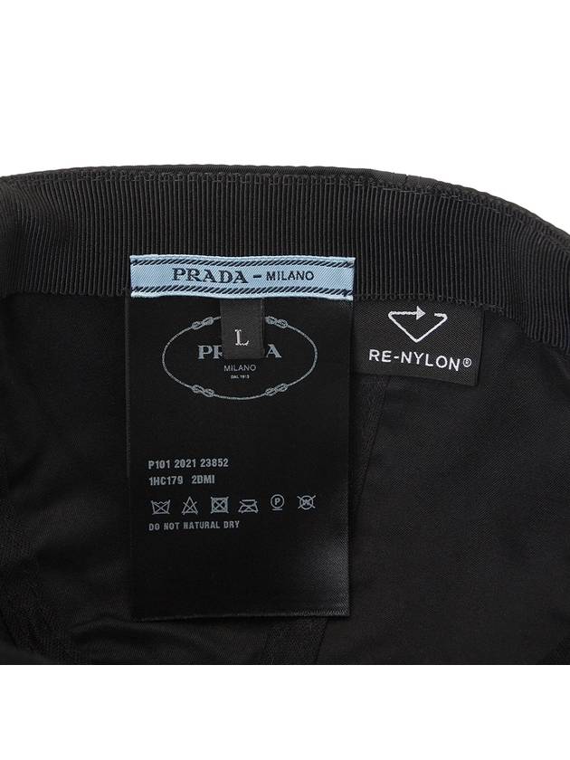 Embroidery Logo Nylon BallCap Black - PRADA - BALAAN 9