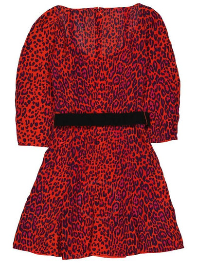 Stella McCartney Leopard Print Belted Silk Mini Dress, Brand Size 34 (US Size 0) - STELLA MCCARTNEY - BALAAN 2