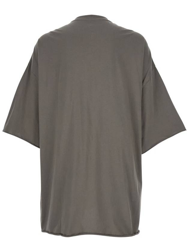 'Tommy T' Grey Oversized T-Shirt In Cotton Man - RICK OWENS - BALAAN 2