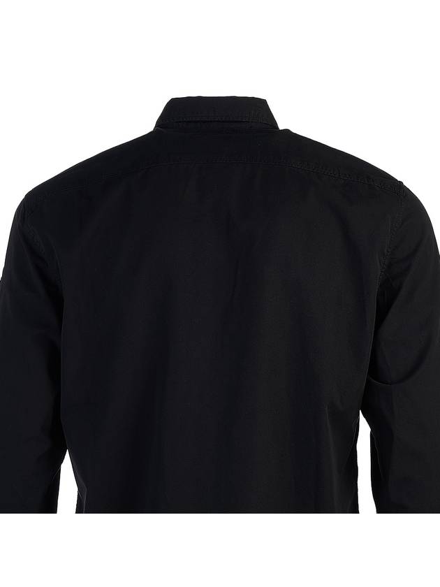 Gabardine Long Sleeve Shirt Black - CP COMPANY - BALAAN 6