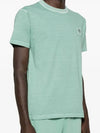 Organic Cotton Short Sleeve T-Shirt Light Green - STONE ISLAND - BALAAN 4