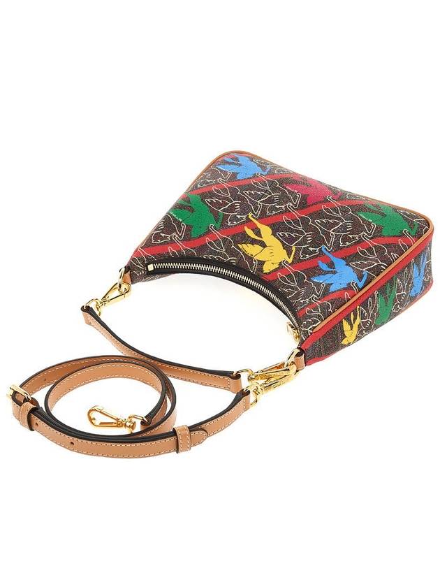 Stampa Pegasus Shoulder Bag Brown - ETRO - BALAAN 5