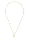 Gancini Crystals Necklace Gold - SALVATORE FERRAGAMO - BALAAN 2