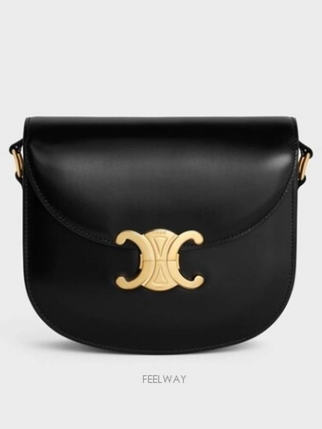 Besace Clea Shiny Calfskin Cross Bag Black - CELINE - BALAAN 2