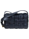 Cassette Intrecciato Padded Small Cross Bag Black - BOTTEGA VENETA - BALAAN 4