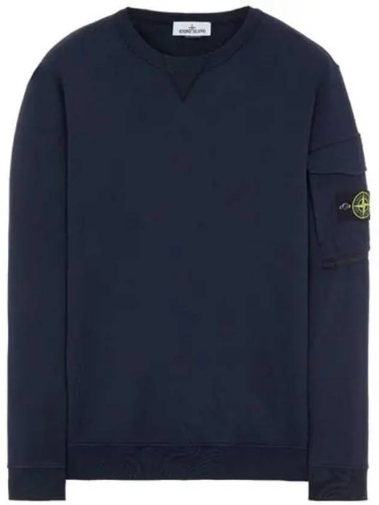 Waffen Patch Zipper Pocket Sweatshirt Avio Blue - STONE ISLAND - BALAAN 2