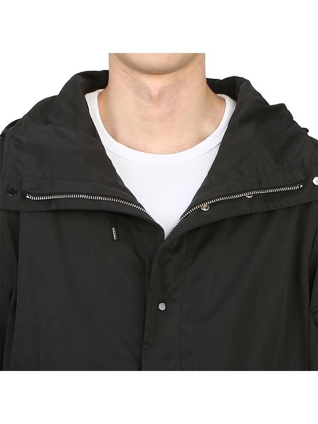 Polyester Blend Jacket Black - TEN C - BALAAN 11