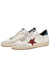 Ball Star Lace-up Leather Low Top Sneakers White - GOLDEN GOOSE - BALAAN 2