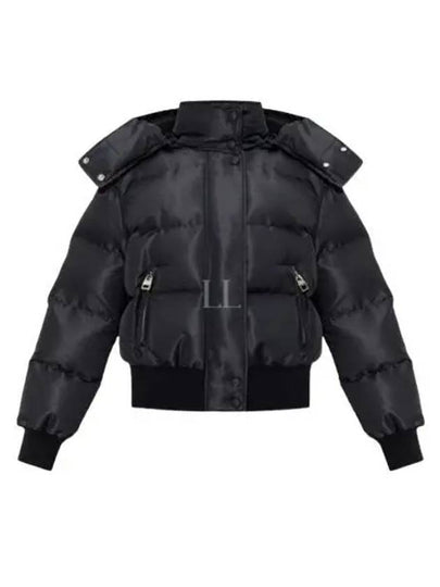 Graffiti High-Neck Short Padding Jacket Black - ALEXANDER MCQUEEN - BALAAN 2