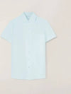 Men's Andre Linen Short Sleeve Shirt Sky Blue - LORO PIANA - BALAAN 2