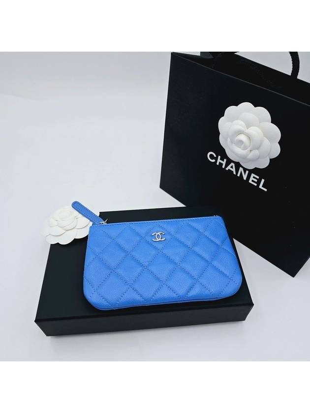 Mini Pouch Small Classic Blue A82365 - CHANEL - BALAAN 1