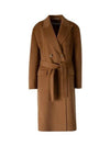 Double Breasted Belt Double Coat Camel - ACNE STUDIOS - BALAAN 3