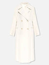 Double-Breasted Midi Coat Cream - TOTEME - BALAAN 2