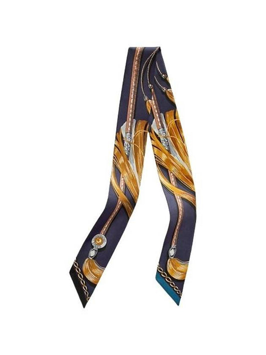 Cavalcades Twilly Scarf Marine - HERMES - BALAAN 2